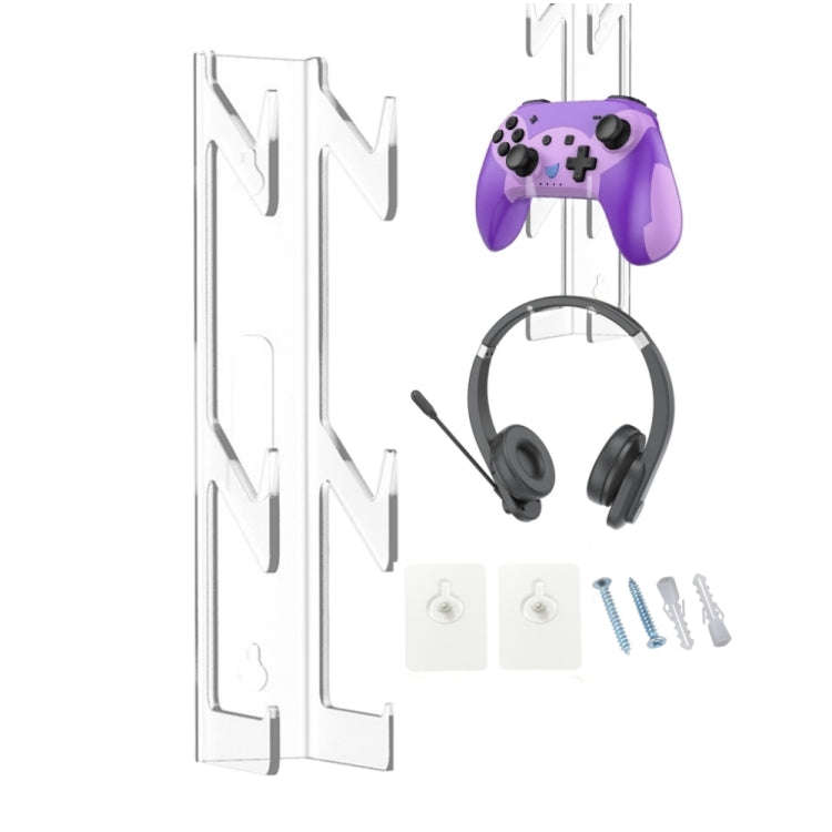 YX072-1 Acrylic Game Controller and Headphone Wall Mount, YX072-1