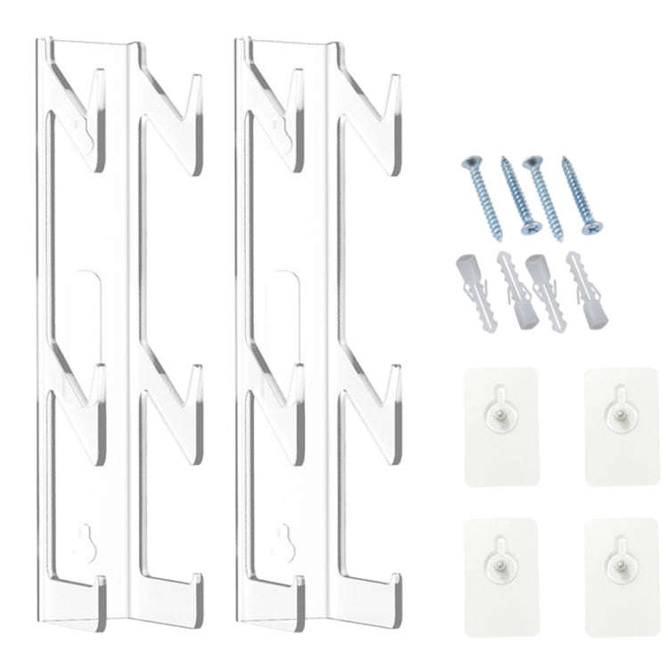 2pcs YX072 Acrylic Game Controller and Headphone Wall Mount, YX072