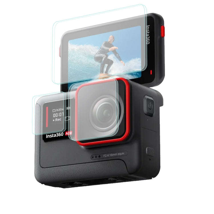 Sunnylife 3 in 1 Rear & Front Screen Lens Explosion proof Film, For Insta360 Ace Pro, For Insta36...