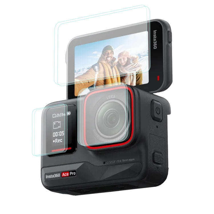 Sunnylife 3 in 1 Rear & Front Screen Lens Explosion proof Film, For Insta360 Ace Pro, For Insta36...