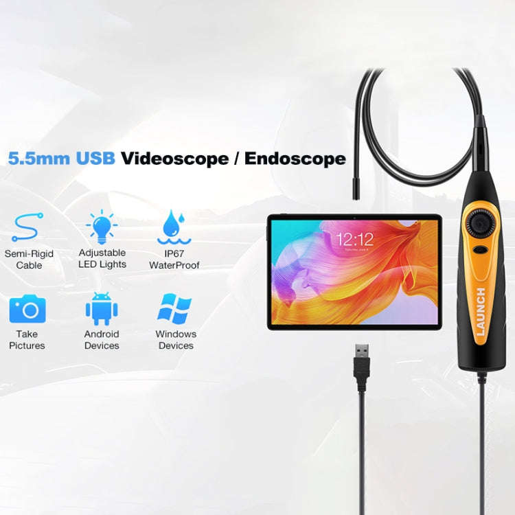 LAUNCH VSP-600 For X431 Pro3S+ / V / V+ / PAD-V USB HD Endoscope Car Repair Tool, VSP-600