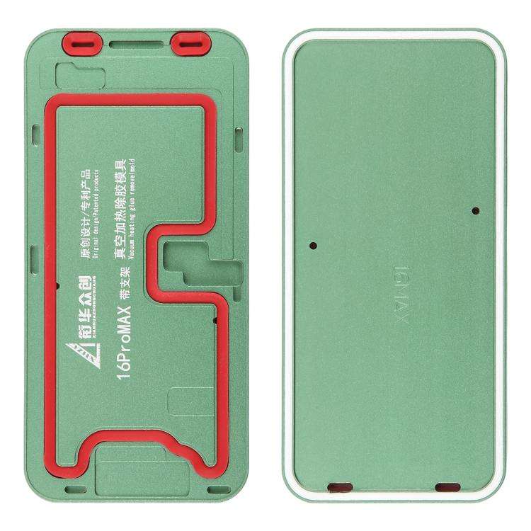 LCD Screen Frame Vacuum Heating Glue Removal Mold with Holder, For iPhone 16 Pro Max, For iPhone ...
