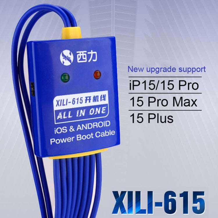 XILI 615 iBoot Power Supply On/Off Boot Line for iPhone 6 Plus-15 Pro Max / Android, XILI 615