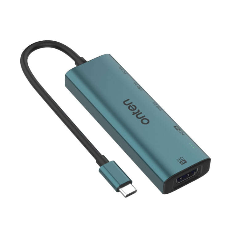 Onten UC126 5 in 1 USB-C / Type-C to Dual HDM I+ USB2.0 + PD3.0 Multi-function HUB Docking Statio...