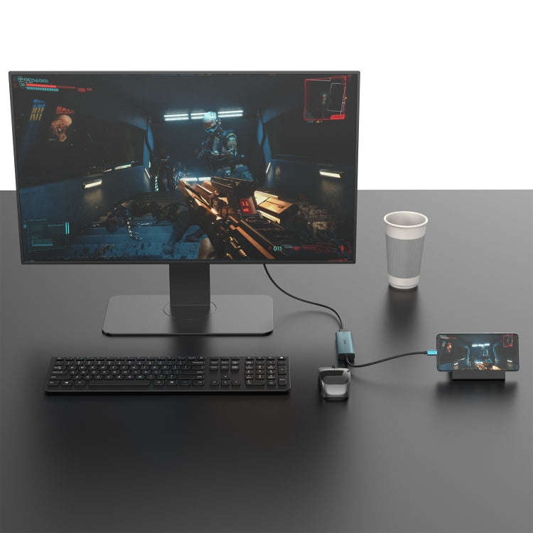 Onten UC126 5 in 1 USB-C / Type-C to Dual HDM I+ USB2.0 + PD3.0 Multi-function HUB Docking Statio...