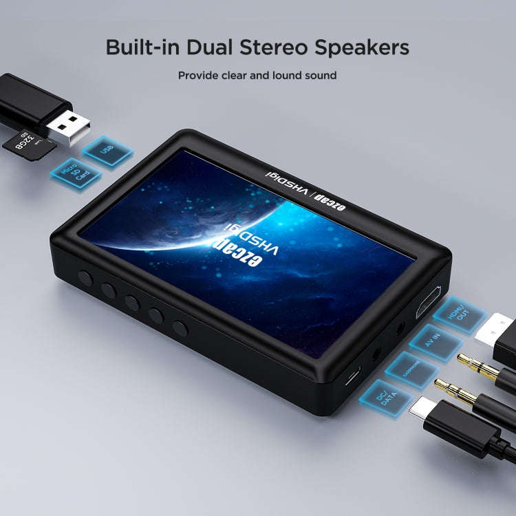 Ezcap 180 VHSDigi 4.3 inch Screen Video Capture Recording Box, Ezcap 180
