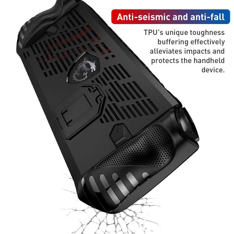 TPU Game Console Protective Case with Stand, For MSI Claw A1M