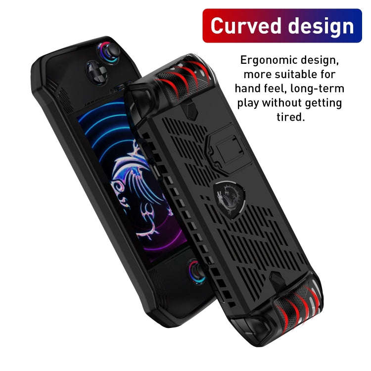 TPU Game Console Protective Case with Stand, For MSI Claw A1M