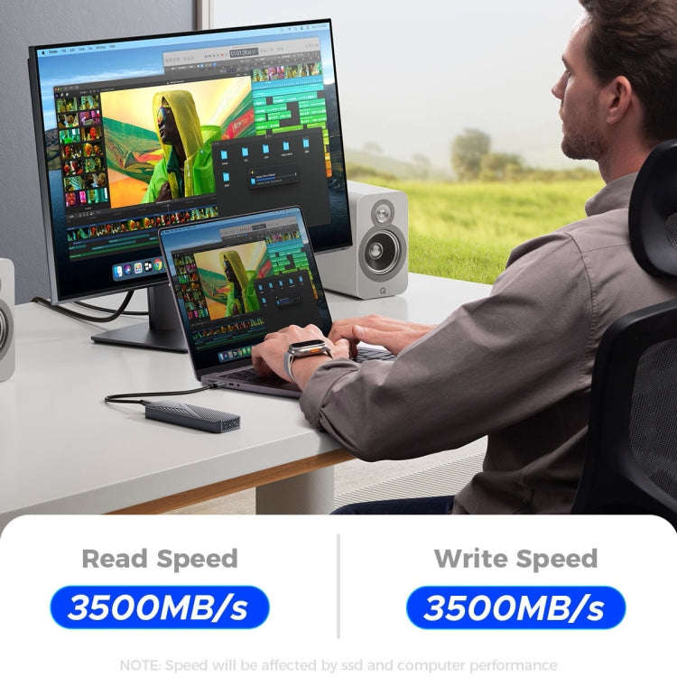ORICO CNM2-U4 40Gbps USB4 M.2 NVMe SSD Enclosure, CNM2-U4