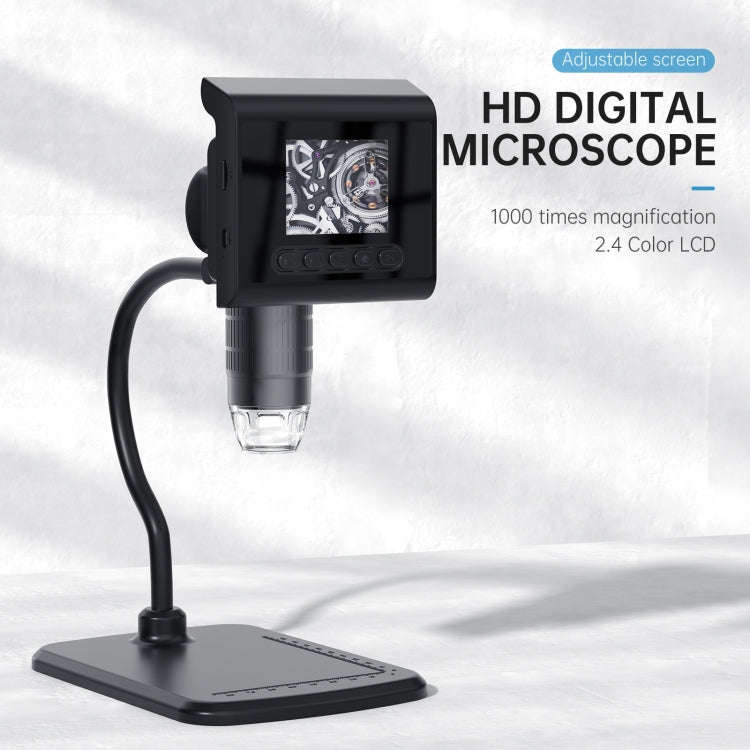 P190 1000X Desktop HD Digital Microscope with 2.4 inch Screen, P190
