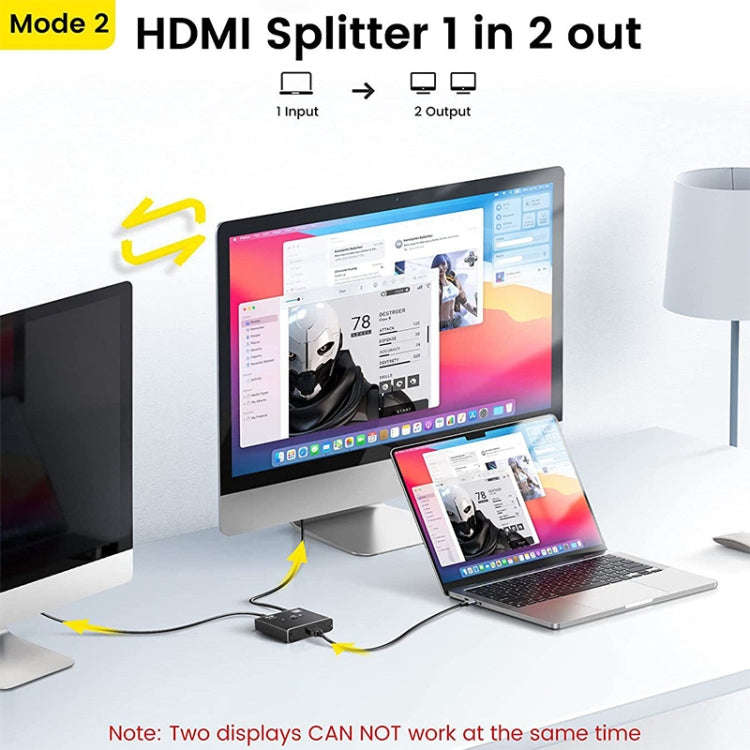OZ 8K 60Hz 2 in 1 Out Two Ways HDMI Switcher, 8K 60Hz