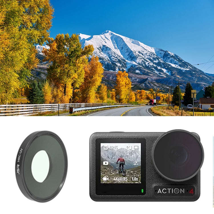 For DJI Osmo Action 4 JUNESTAR Threaded Camera Lens Filter, MCUV, CPL, ND8, ND16, ND32, ND64, ND1...