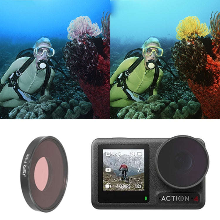 For DJI Osmo Action 4 JUNESTAR Threaded Camera Lens Filter, MCUV, CPL, ND8, ND16, ND32, ND64, ND1...