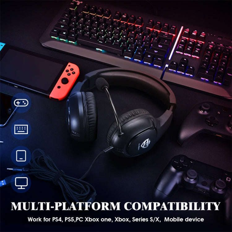 SoulBytes S20 RGB Light Gaming Headset with Mic, S20