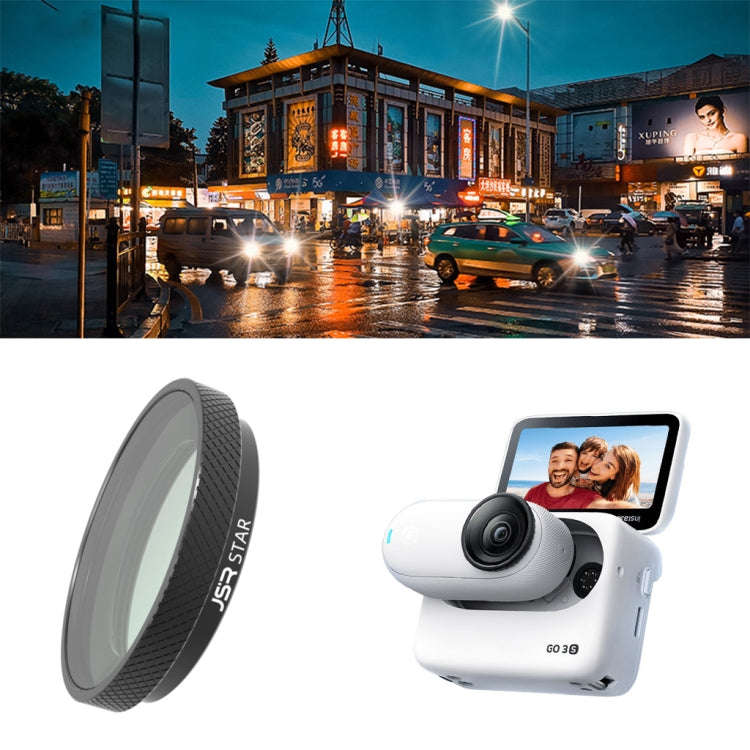 For Insta360 GO 3S JUNESTAR Camera Lens Filter, MCUV, CPL, ND8, ND16, ND32, ND64, NIGHT, STAR, Ad...
