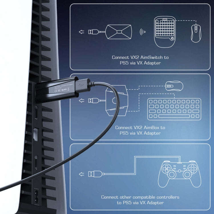 GameSir VX Adapter PS5 Game Controllers, VX Adapter