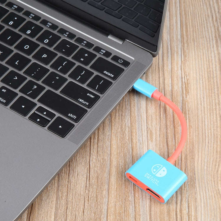 2 in 1 USB-C / Type-C to HDMI + USB-C / Type-C Video Converter for Switch / Steam, For Switch / S...