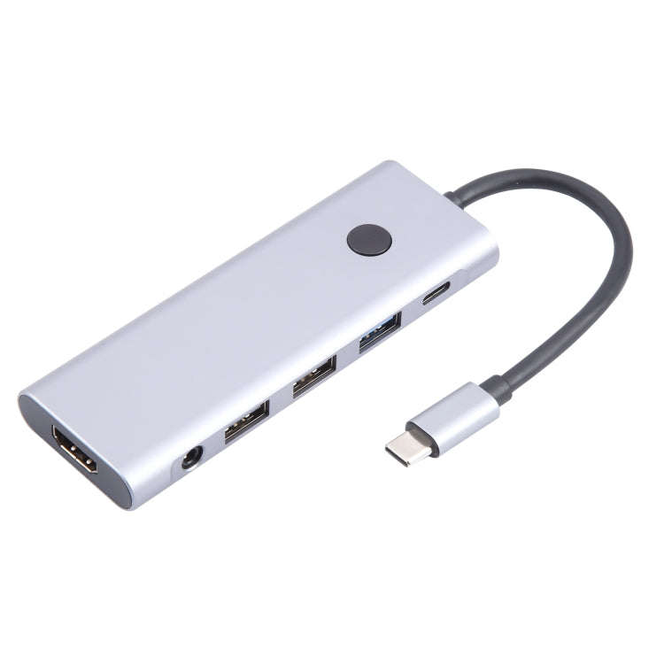 BYL-2410 9 in 1 Type-C to USB Multi-function Docking Station, BYL-2410