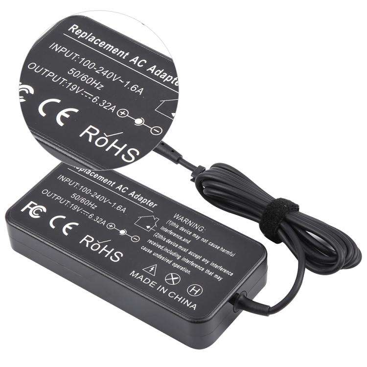 120W 19V 6.32A Laptop Notebook Power Adapter For ASUS 6.0 x 3.7mm, EU Plug, US Plug, UK Plug, AU ...