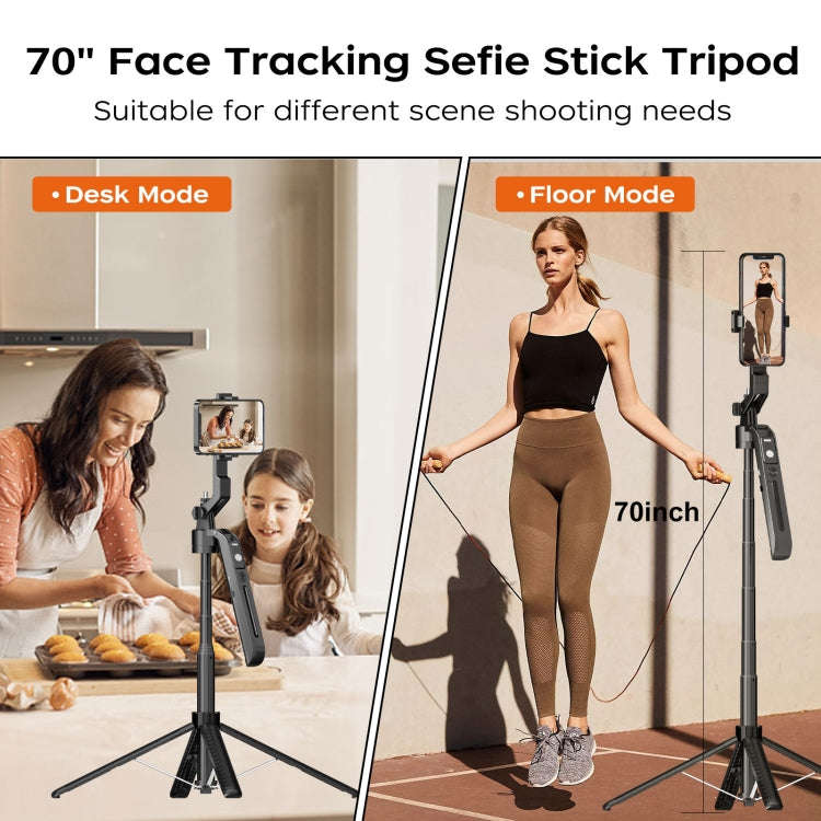 FUNSNAP A6 360 Degree Al Gimbal Selfie Stick Smart Face Tracking Integrated Tripod