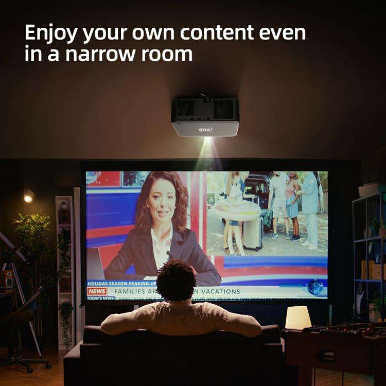 AUN U002 1920x1080P 970ANSI Android 12 Home Theater Smart Projector, US Plug, UK Plug, AU Plug, E...