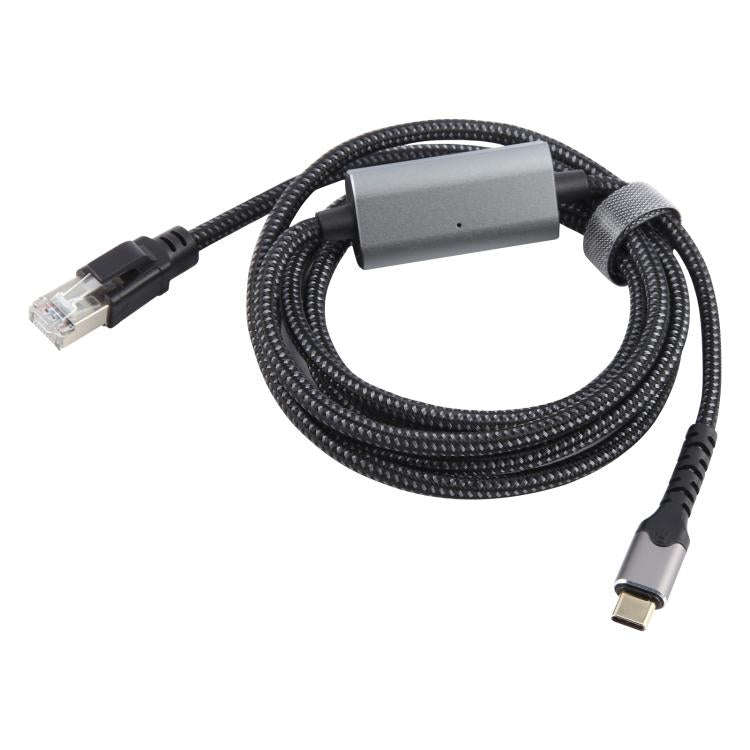 2m RJ45 to USB-C / Type-C High Speed Network Card Ethernet Cable, Type-C