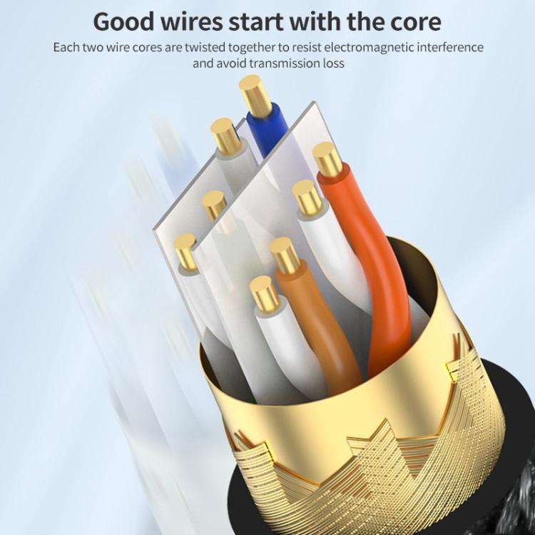 2m RJ45 to USB-C / Type-C High Speed Network Card Ethernet Cable, Type-C