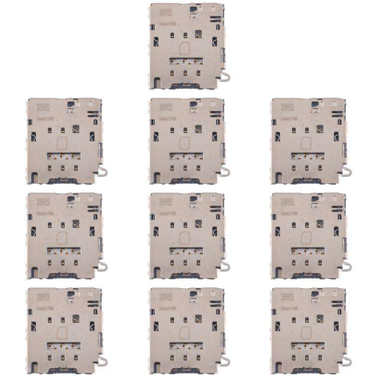10pcs Original SIM Card Reader, For Galaxy S24 Ultra SM-S928, For Galaxy S24+ SM-S928, For Galaxy...