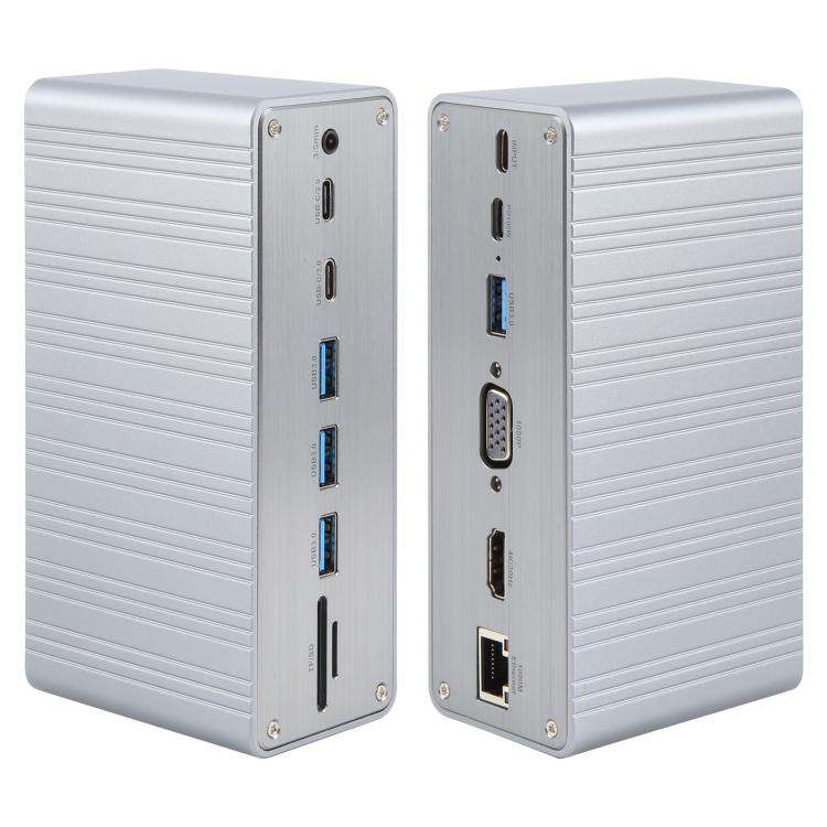 BYL2428 13 in 1 USB-C / Type-C HUB Adapter Docking Station Support 4K PD100W, BYL-2428
