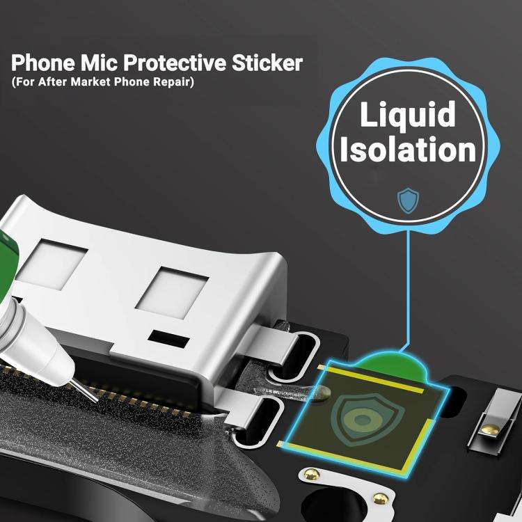 2UUL DA32 500 in 1 Phone Mic Protective Sticker, DA32