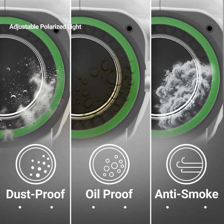 2UUL MS97 Dust-Proof / Oil Proof / Anti-Smoke Microscope Adjustable Polarized Light, 2UUL MS97