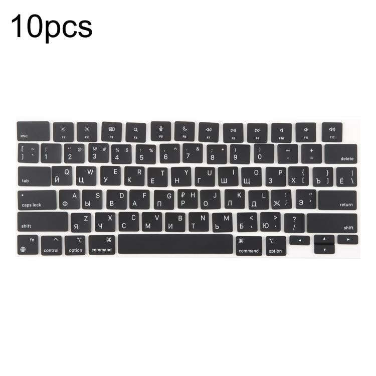 For MacBook A2442 A2485 A2779 A2780 A2991 A2992 A2918 10pcs US Small Enter Version Keycaps, Russi...