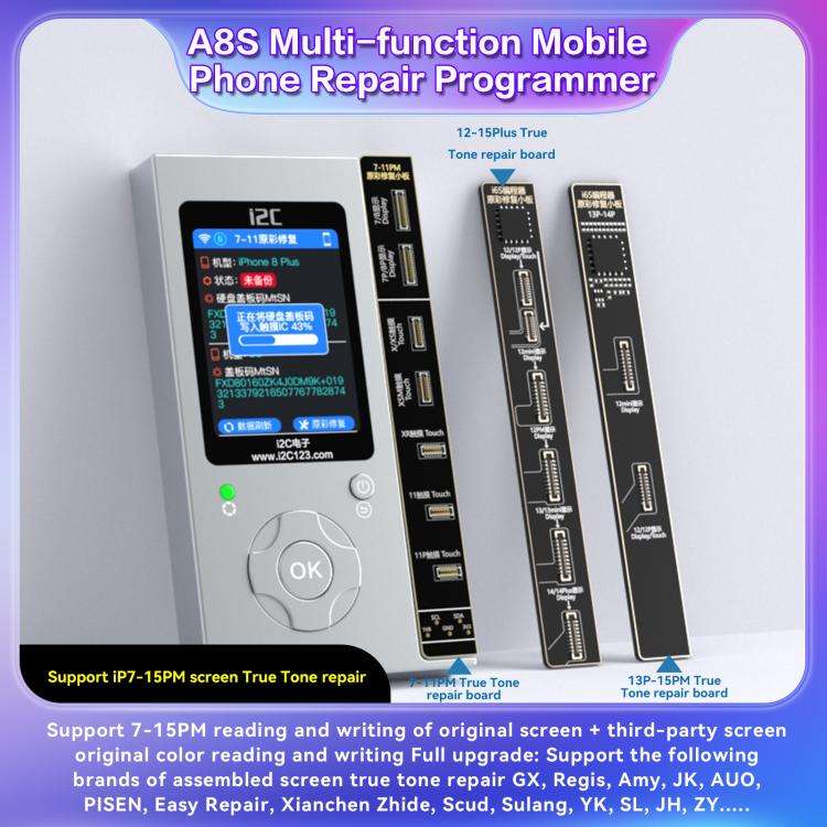 i2C A8S Multi-function Phone Repair Programmer, Host, Host+12-15 Plus True Tone Board, Host+7-15 ...