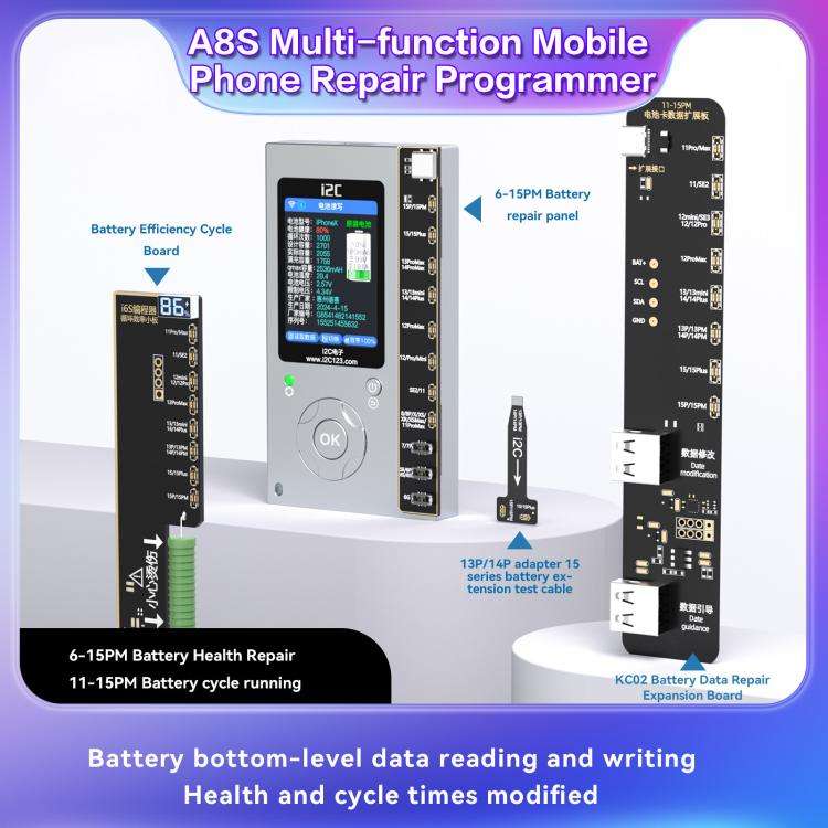 i2C A8S Multi-function Phone Repair Programmer, Host, Host+12-15 Plus True Tone Board, Host+7-15 ...