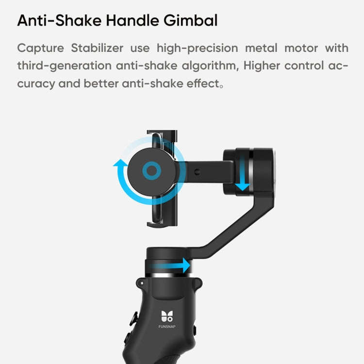 Funsnap Capture1 Outdoor Live Video Triaxial Handheld Gimbal Shooting Stabilizer, Capture1