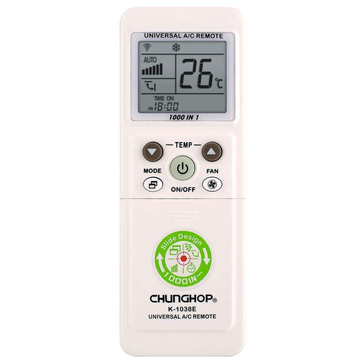 CHUNGHOP K-1038ES Universal Air Conditioner Remote Control with Brand Button Pairing Function, K-...