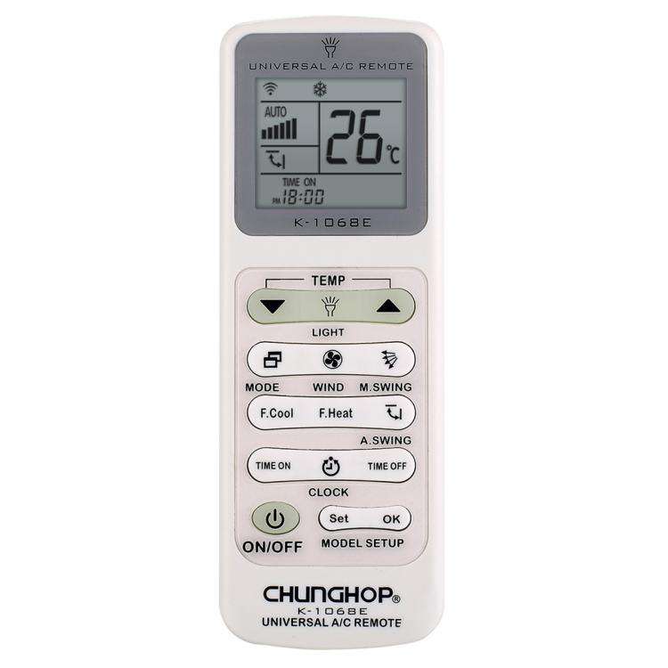 CHUNGHOP K-1068E Universal Air Conditioner Remote Control with Torch, K-1068E with Torch