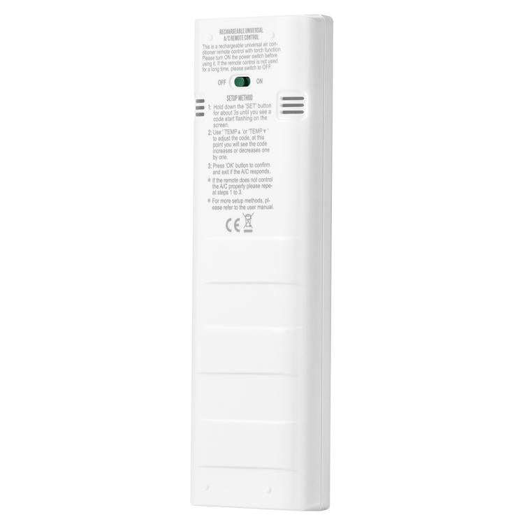 CHUNGHOP K-1308E Universal Air Conditioner Remote Control with Torch and LCD Backlight, K-1308E