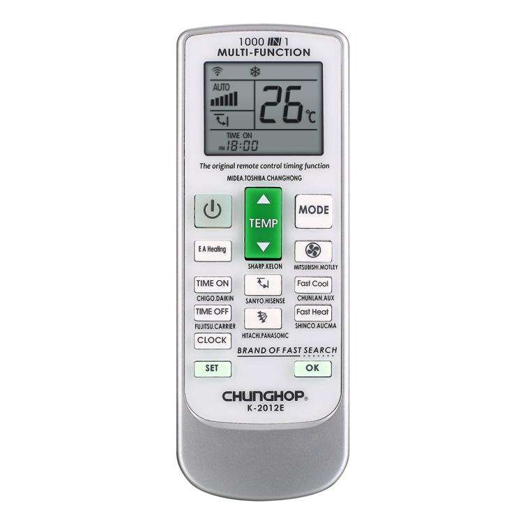 CHUNGHOP K-2012E Universal Air Conditioner Remote Control with Brand Button Pairing Function, K-2...