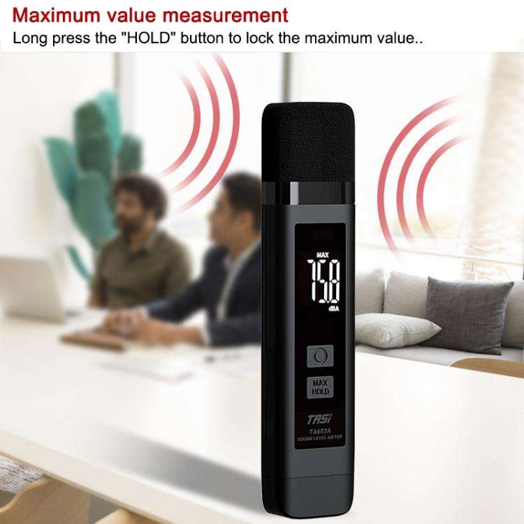 TRSI TA657A Rechargeable Noise Meter Decibel Detector Device, TA657A