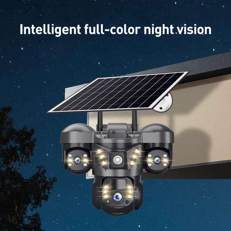 VTS29 6MP Multi-lens Panoramic Solar Surveillance PTZ Dome Camera, Southeast Asia WiFi, Southeast...