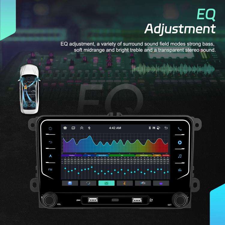 For Volkswagen Android 15 7 inch Wireless CarPlay Car Player Central Control Navigation Machine, ...