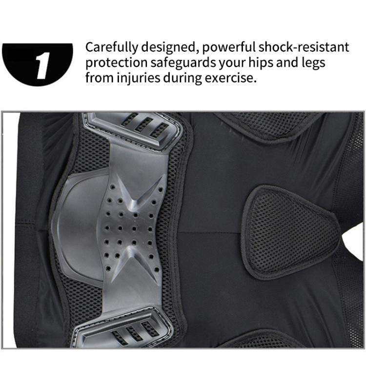 GHOST RACING K062 Off-road Motorcycle Armor Pants Racing Riding Anti-fall Hip Protector, S, M, L,...