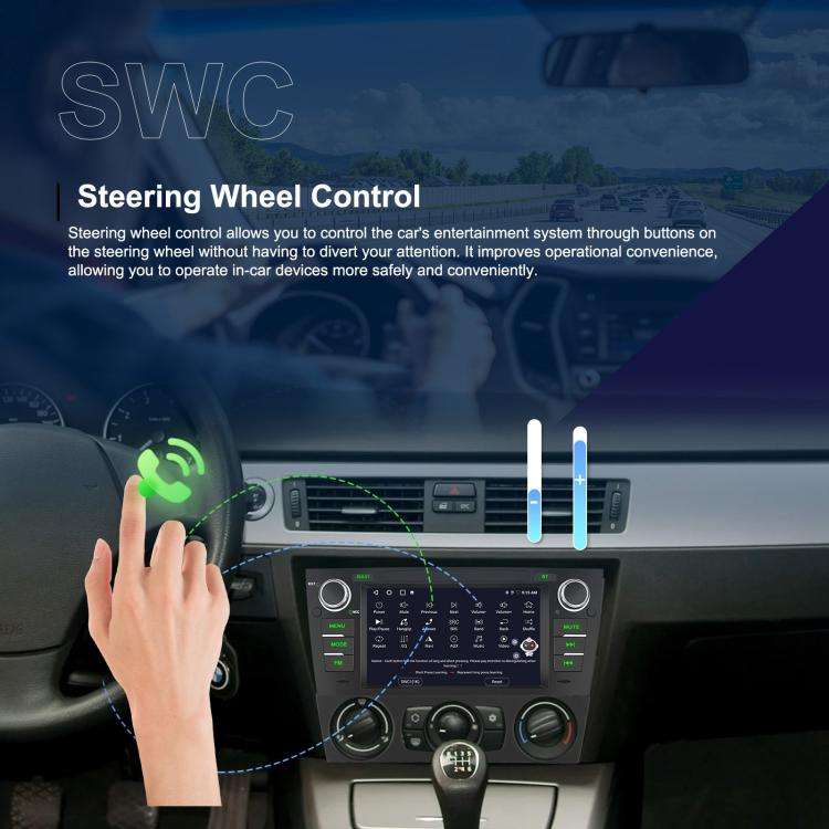 For BMW 3 Series E90 Android 15 7 inch Car CarPlay Car Navigation Reversing Image Integrated Mach...