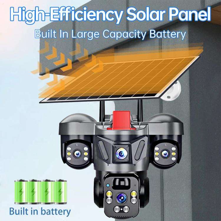 D31 9MP Multi-lens Panoramic Solar Surveillance PTZ Dome Camera, D31 Southeast Asia WiFi, D31 Sou...