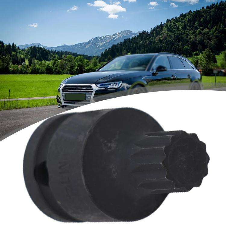 Brake Pad Screw Disassembly Tool Screw Removal Sleeve 14mm Triple Square XZN Socket for Volkswage...