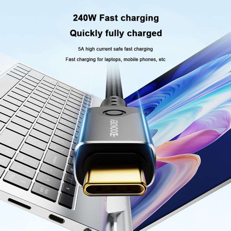 DOONJIEY DJUSB519GR 120Gbps Type-C 16K HD Projection Conversion Cable, DJUSB519GR