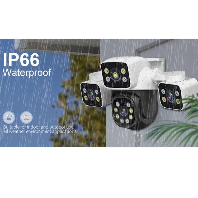ESCAM PT223 3x4MP HD Motion Detection WiFi Three-screen PTZ IP Camera, EU Plug, US Plug, UK Plug,...