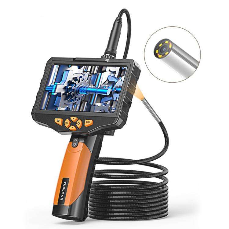 TESLONG NTS300 5 Inch Large Screen Industrial Endoscope Auto Repair Tools, 7.6mm Single Lens / 3m...