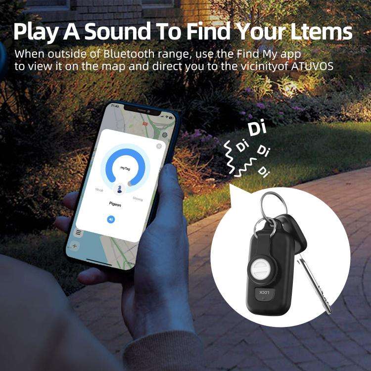M10 Mini GPS Location Tracker Anti-lost Device with Keychain, M10 (White), M10 (Black)
